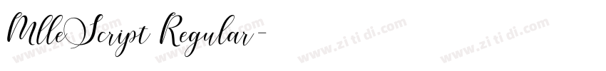 MlleScript Regular字体转换 MlleScript Regular字体转换